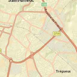 Saint-Brieuc Street Map