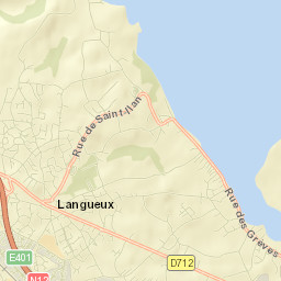 Langueux Street Map