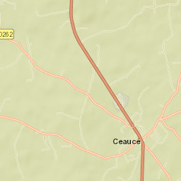 Ceaucé Street Map