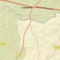 Couterne Street Map