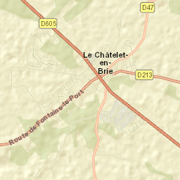 Le Châtelet-en-Brie Street Map