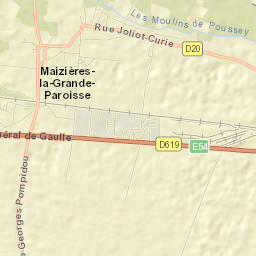 Maizières-la-Grande-Paroisse Street Map