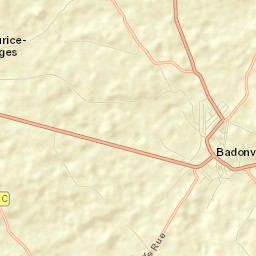 Badonviller Street Map