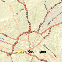 Reutlingen Street Map