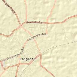 Langenau Street Map