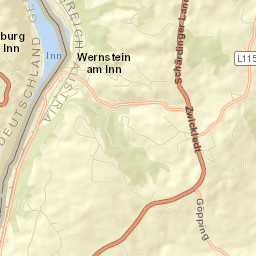 Wernstein am Inn Street Map
