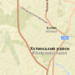 Khotyn Street Map