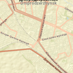 Kamianske Street Map