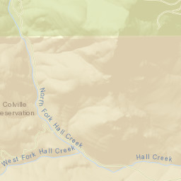 Ferry County Street Map