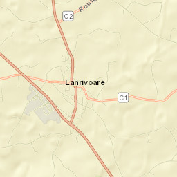 Lanrivoaré Street Map