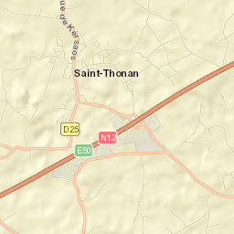 Saint-Thonan Street Map