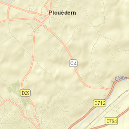 Plouédern Street Map