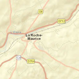 La Roche-Maurice Street Map