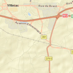 Yffiniac Street Map