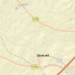 Quévert Street Map