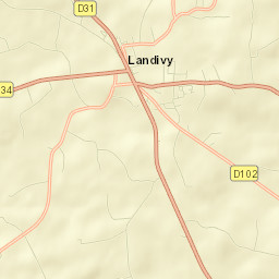 Landivy Street Map