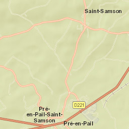 Pré-en-Pail Street Map