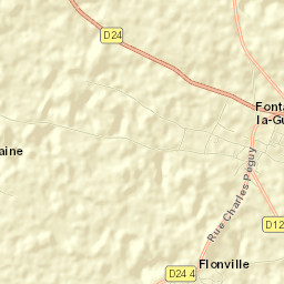 Fontaine-la-Guyon Street Map