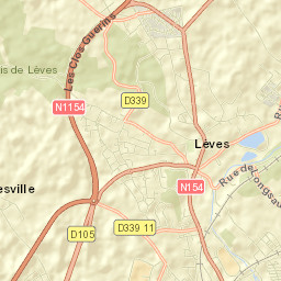 Lèves Street Map