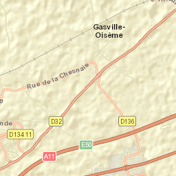 Gasville-Oisème Street Map