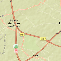 Cély Street Map