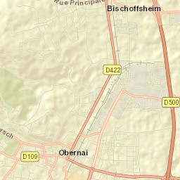 Obernai Street Map