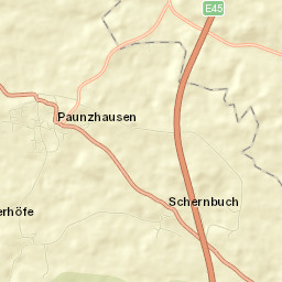 Paunzhausen Street Map