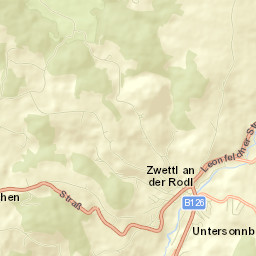 Zwettl an der Rodl Street Map