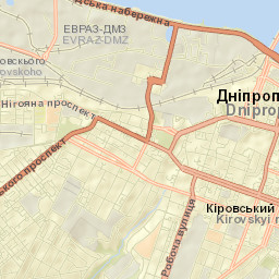 Dniprovs’ka Mis’ka Rada Street Map