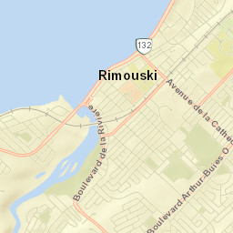 Rimouski Street Map