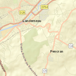 Landerneau Street Map
