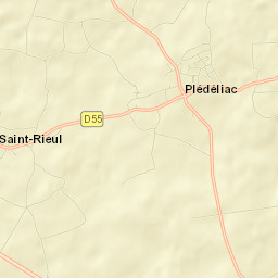 Plédéliac Street Map