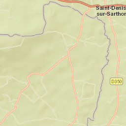 Saint-Denis-sur-Sarthon Street Map