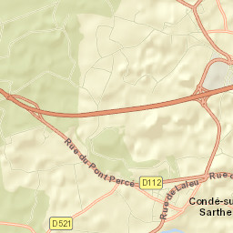 Condé-sur-Sarthe Street Map