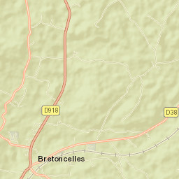 Bretoncelles Street Map