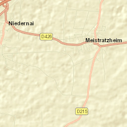 Niedernai Street Map