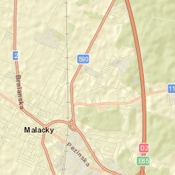 Malacky Street Map