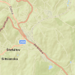 Okres Banská Štiavnica Street Map
