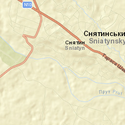 Sniatyn Street Map