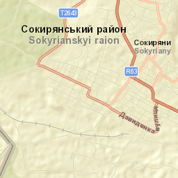 Sokyryany Street Map