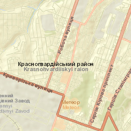 Dnipro Raion Street Map