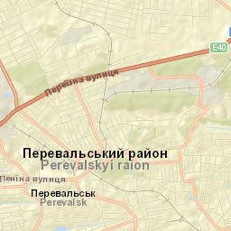 Pereval’s’k Street Map