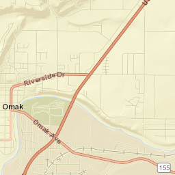 Omak Street Map