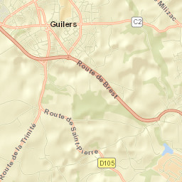 Guilers Street Map