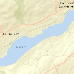 La Forest-Landerneau Street Map