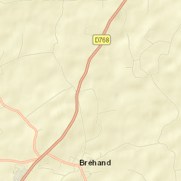 Bréhand Street Map