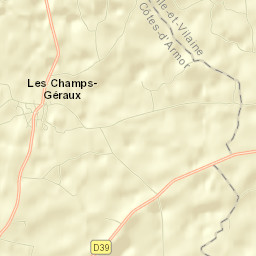 Les Champs-Géraux Street Map