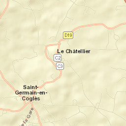 Saint-Germain-en-Coglès Street Map