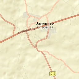 Javron-les-Chapelles Street Map