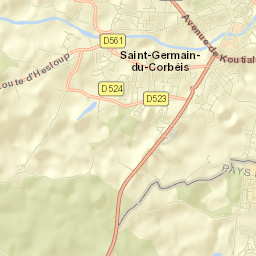 Saint-Germain-du-Corbéis Street Map